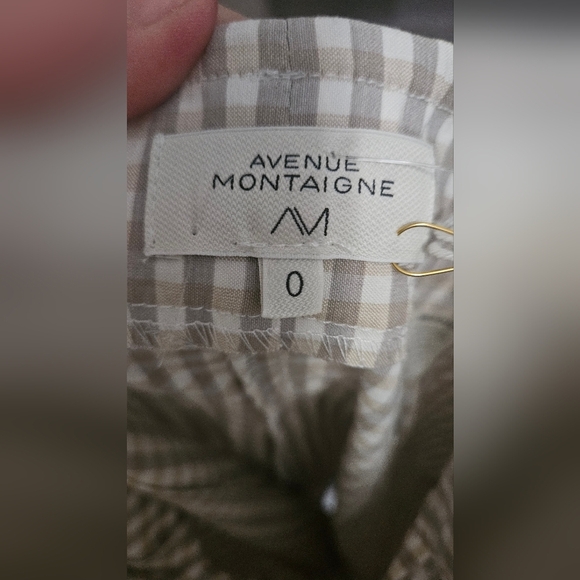 AVENUE MONTAIGNE Checkered Pull On Stretch Midi Skirt. Size 0 NWT - Picture 12 of 12
